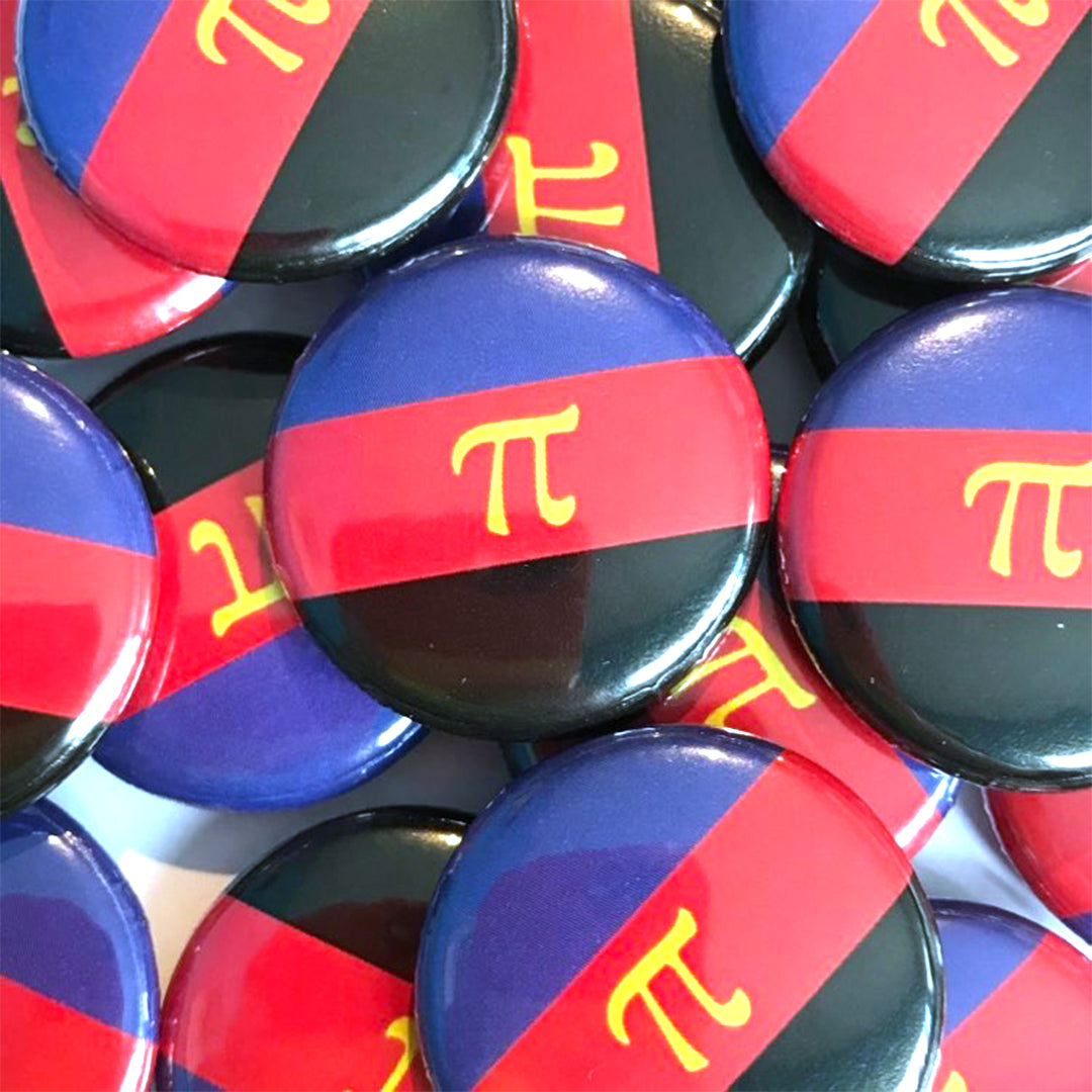 Polyamory Pride Flag Badge 25mm