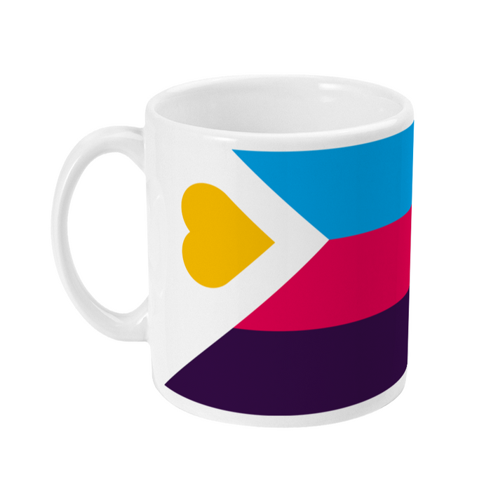 Tricolor Polyamory Pride Flag Mug | Rainbow & Co