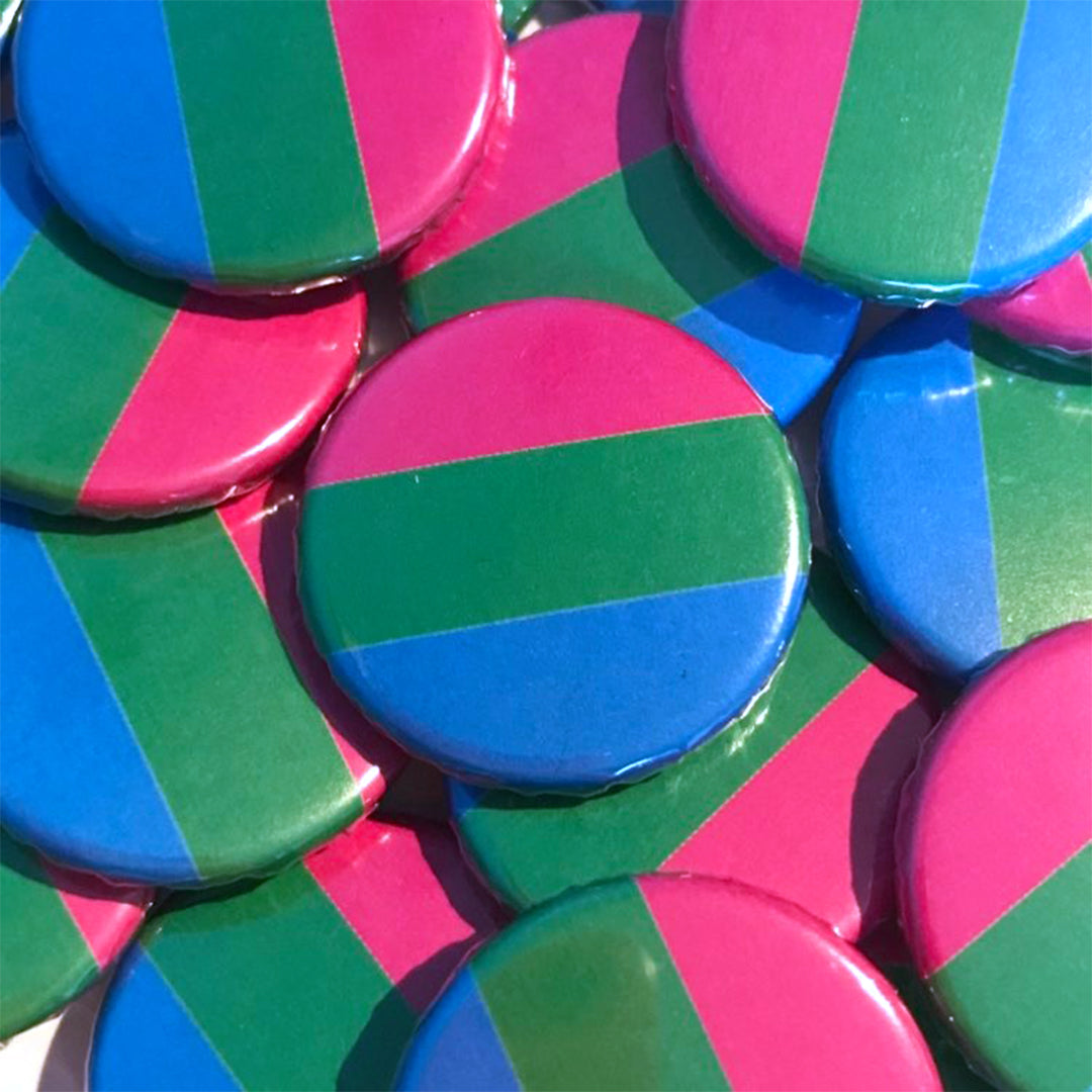 Polysexual Flag Badge | Rainbow & Co