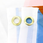 Progress Pride Flag Grommets Close Up | Rainbow & Co