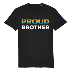 Proud Brother T Shirt | Black | Rainbow & Co