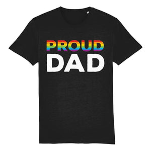 Proud Dad T Shirt | Black | Rainbow & Co