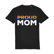Load image into Gallery viewer, Proud Mom T Shirt | Black | Rainbow &amp; Co