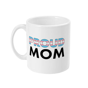 Proud Mom Transgender Flag Mug | Rainbow & Co