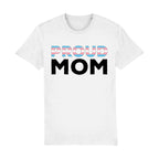 Proud Mom Transgender Flag T Shirt | White | Rainbow & Co