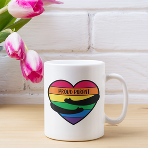 Rainbow Proud Parent Hug Mug | Rainbow & Co