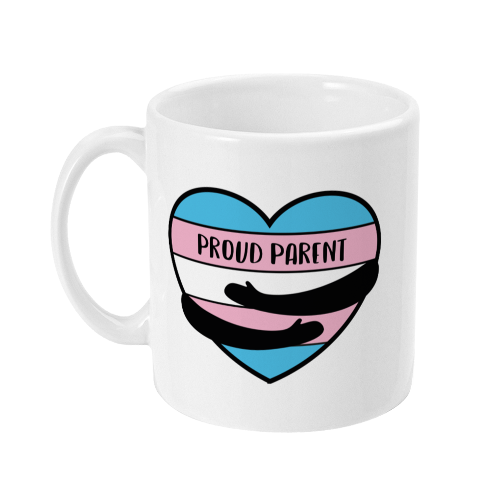Proud Parent Trans Hug Mug | Rainbow & Co