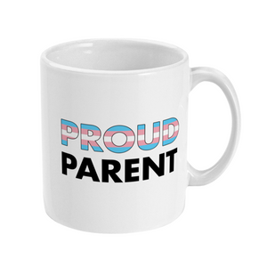 Proud Parent Transgender Flag Mug | Rainbow & Co