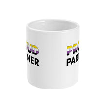 Load image into Gallery viewer, Proud Partner Non Binary Coffee Mug for Couples | Rainbow &amp; Co