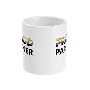 Proud Partner Non Binary Coffee Mug for Couples | Rainbow & Co