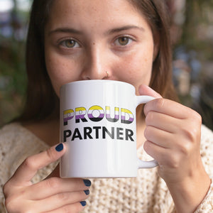 Proud Partner Mug | Non Binary Pride Gift