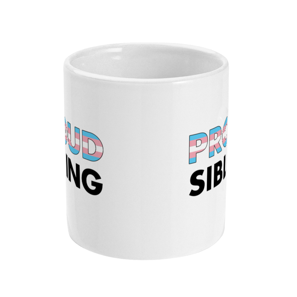 Proud Sibling Trans Pride Mug | Rainbow & Co