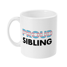 Load image into Gallery viewer, Proud Sibling Trans Flag Mug | Rainbow &amp; Co