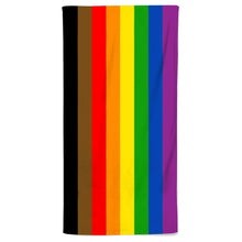 Load image into Gallery viewer, Inclusive Pride Flag Beach Towel | Rainbow &amp; Co