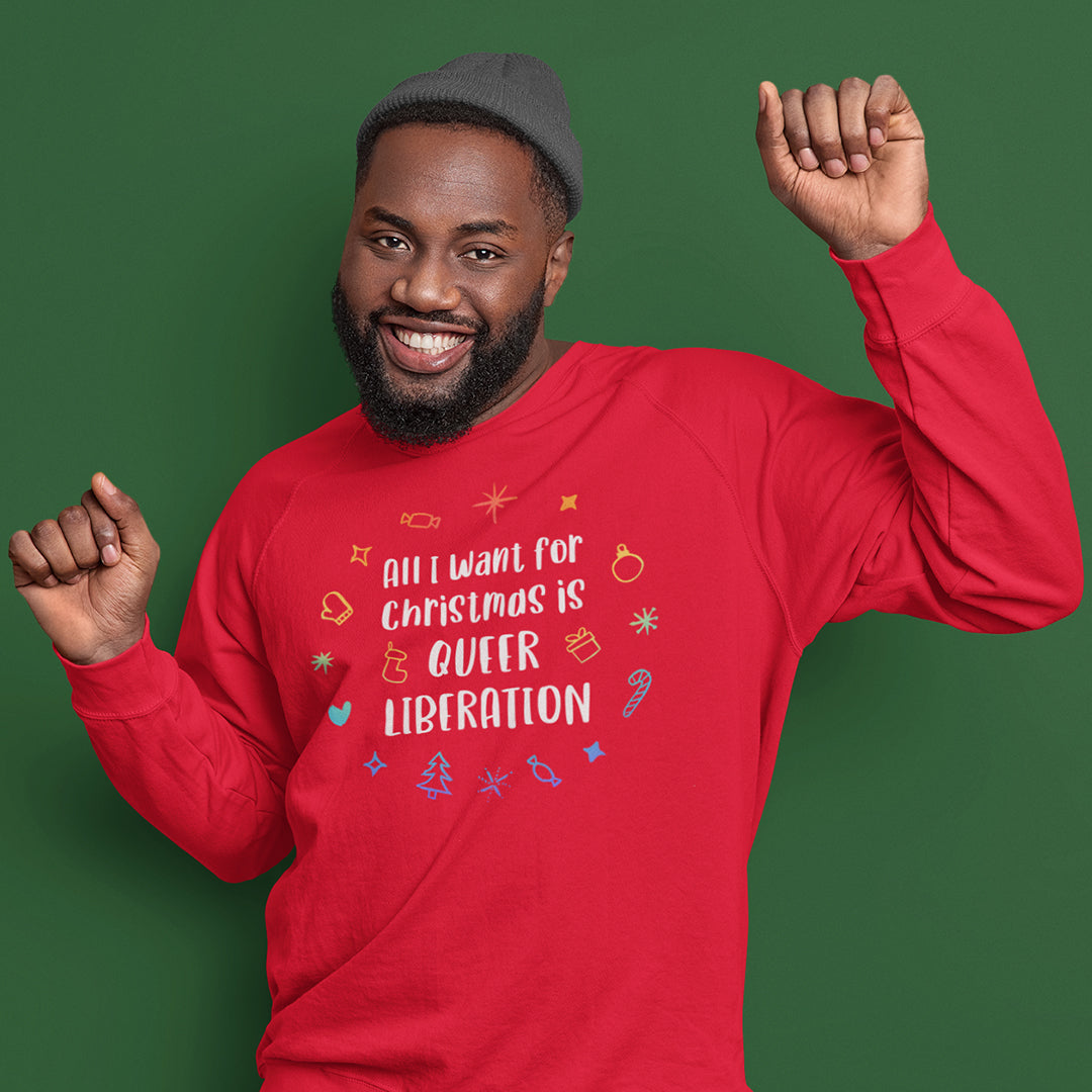 Queer Christmas Sweater | Red