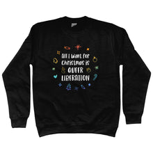 Load image into Gallery viewer, Queer Christmas Jumper | Black