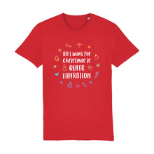 Load image into Gallery viewer, Queer Christmas Shirt | Red | Rainbow &amp; Co