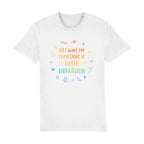 Queer Liberation Christmas T Shirt | White | Rainbow & Co