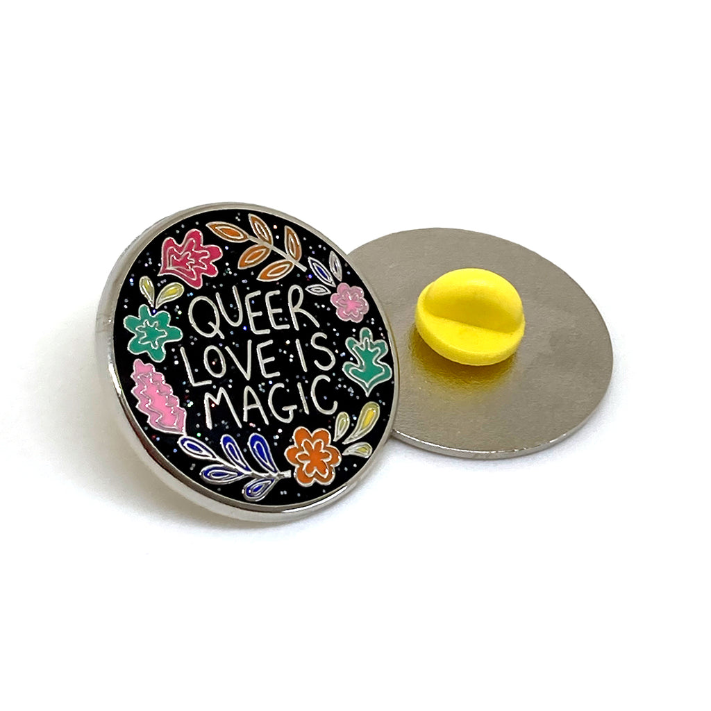 Queer Love Is Magic | Queer Enamel Pin | Rainbow & Co