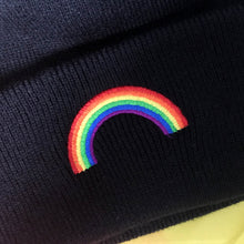 Load image into Gallery viewer, Pride Rainbow Beanie Hat | Rainbow &amp; Co