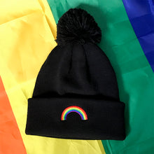 Load image into Gallery viewer, Rainbow Pom Pom Hat | Rainbow &amp; Co