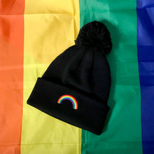 Load image into Gallery viewer, Gay Pride Rainbow Beanie Hat | Rainbow &amp; Co