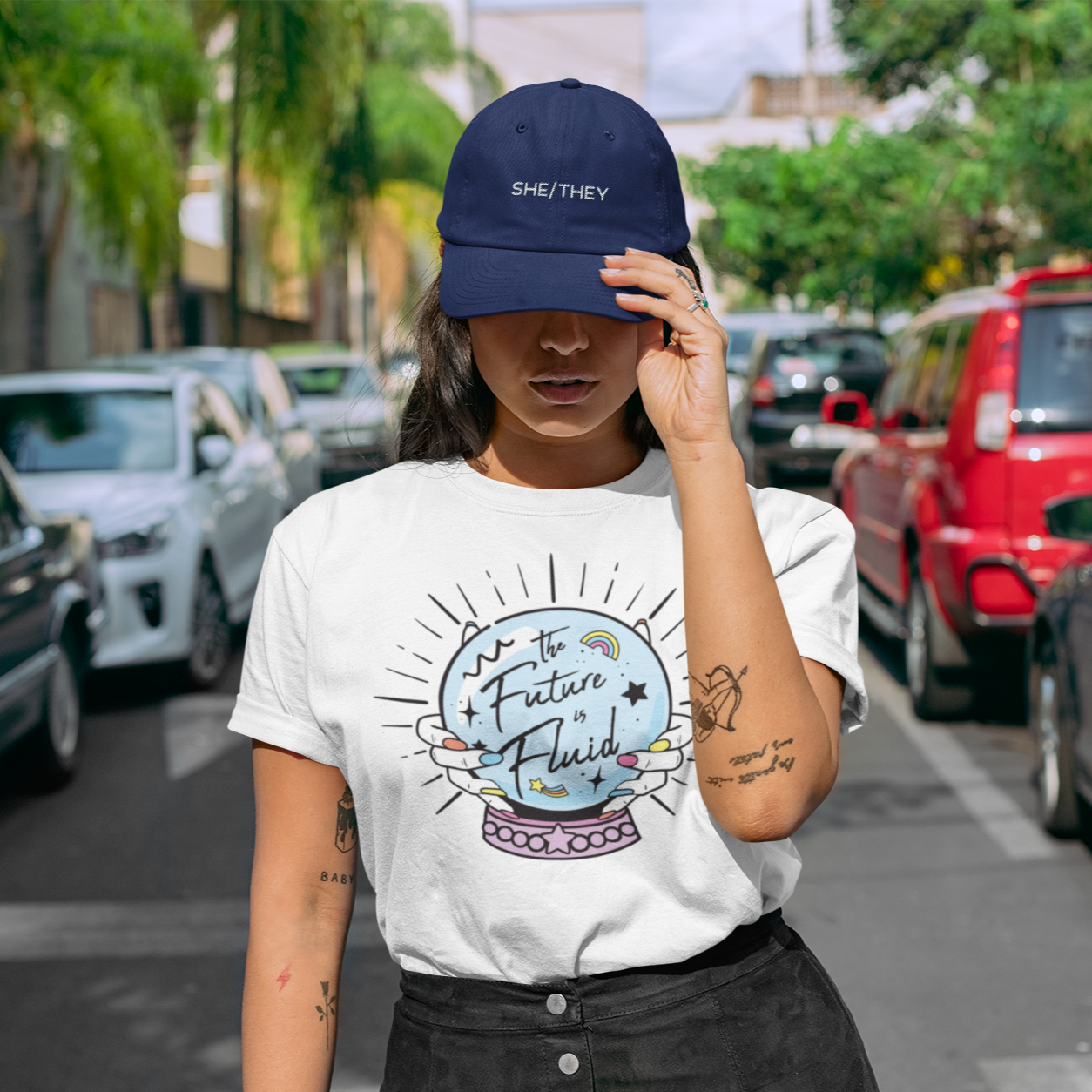 She They Baseball Cap | Rainbow & Co