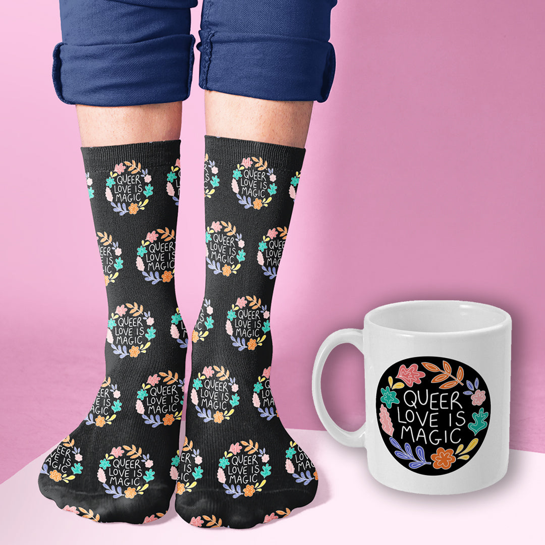 Queer Love is Magic Mug & Socks | Rainbow & Co