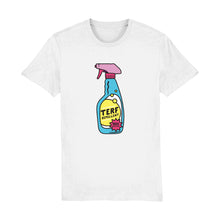Load image into Gallery viewer, TERF Repellent Shirt | Trans Inclusive Feminism | Rainbow &amp; Co