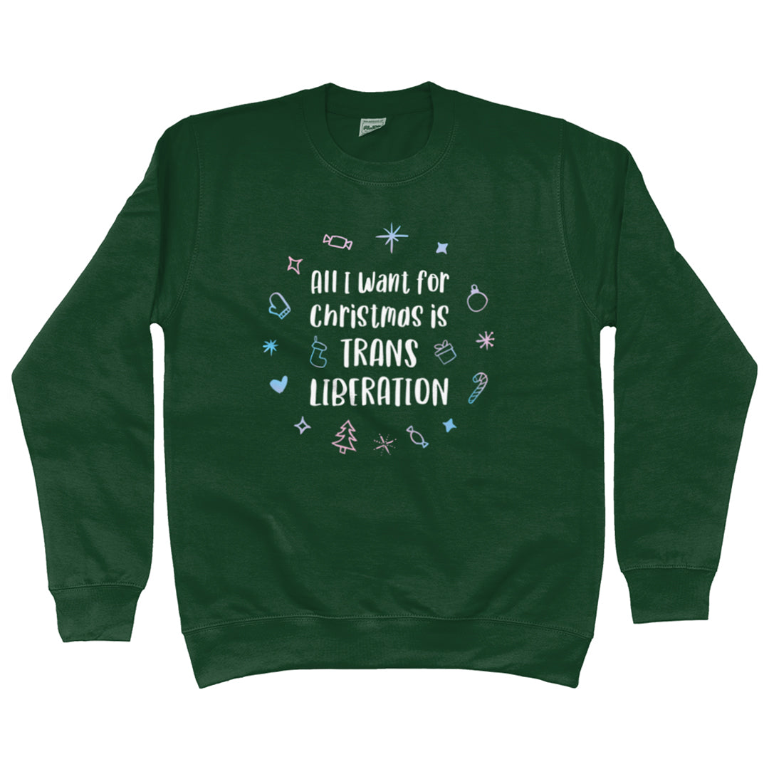 Trans Christmas Jumper | Green