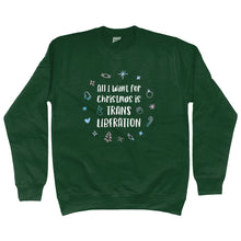 Load image into Gallery viewer, Trans Christmas Jumper | Green