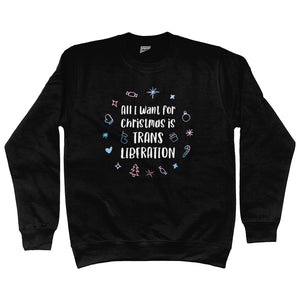 Trans Christmas Sweater | Black