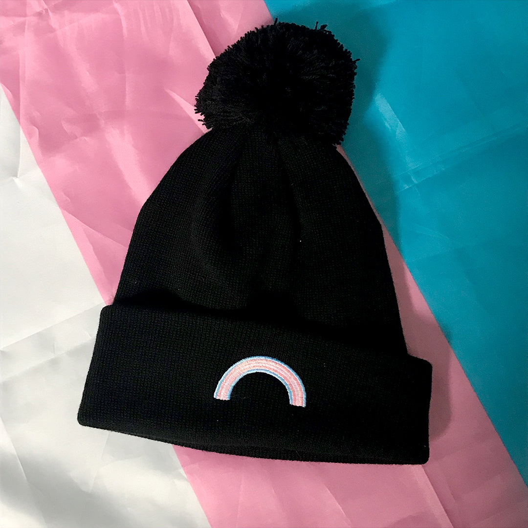 Trans Pom Pom Beanie | Rainbow & Co