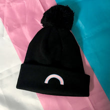 Load image into Gallery viewer, Trans Pom Pom Beanie | Rainbow &amp; Co