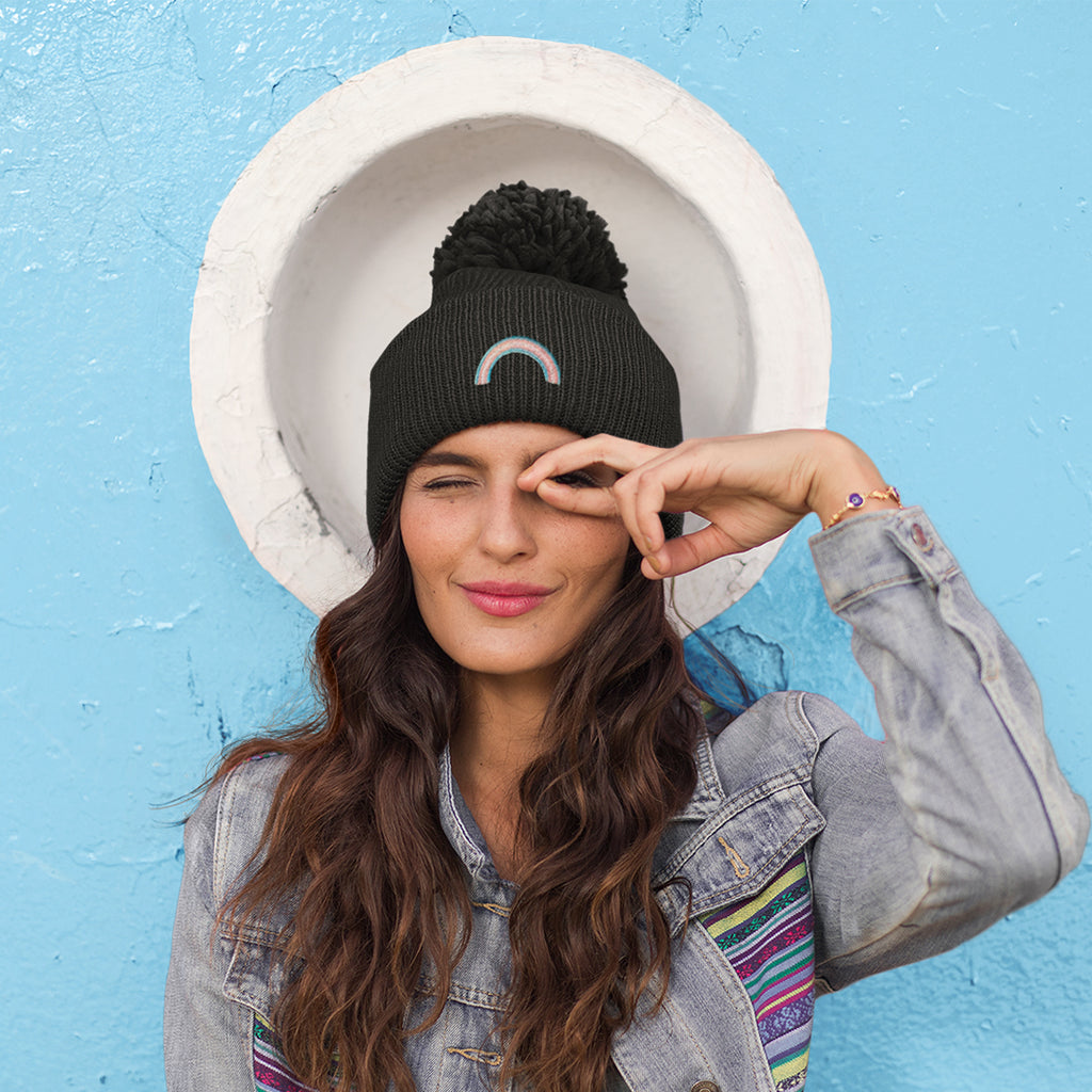 Woman Wearing Trans Pride Hat | Rainbow & Co