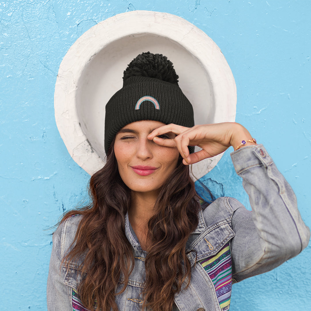 Woman Wearing Trans Pride Hat | Rainbow & Co