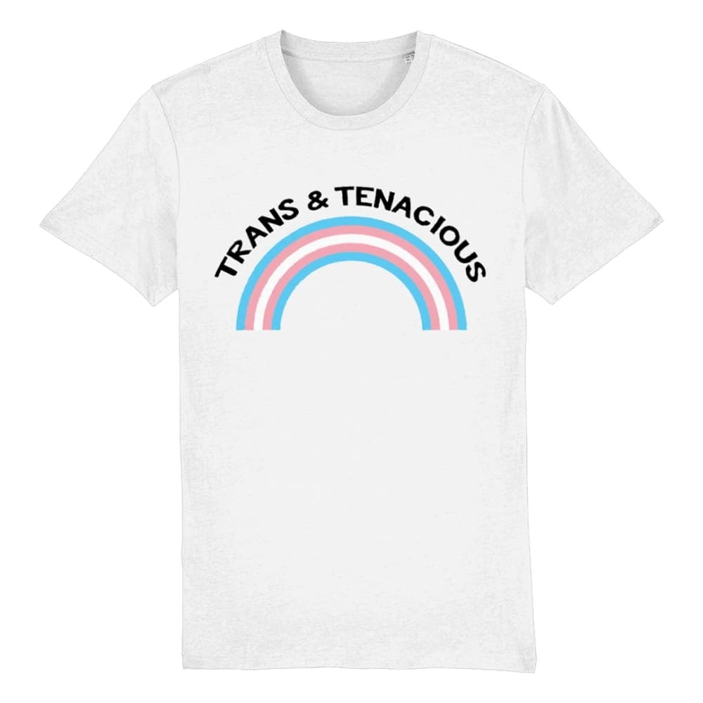Trans Pride Shirt | Trans & Tenacious T Shirt | Rainbow & Co
