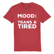 Load image into Gallery viewer, Mood Trans &amp; Tired Shirt | Rainbow &amp; Co