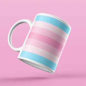 Transfeminine Pride Flag Coffee Mug | Rainbow & Co
