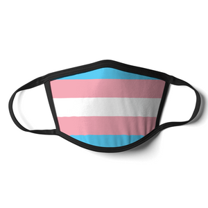 Transgender Face Mask | Transgender Flag Mask | Rainbow & Co