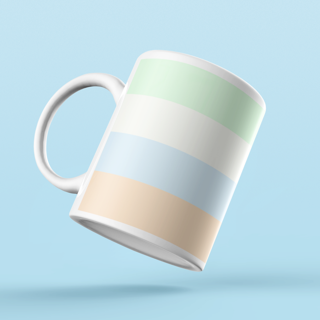 Unlabeled Pride Flag Coffee Mug | Rainbow & Co