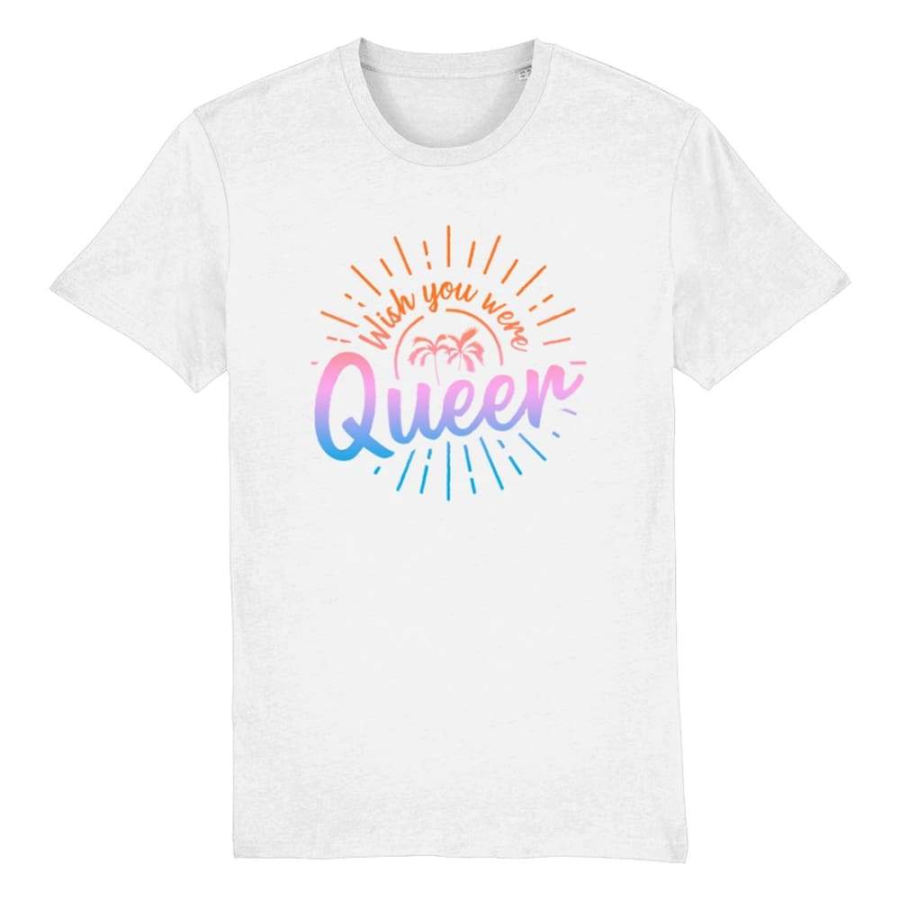 Wish You Were Queer | LGBTQ Pride T Shirt | Rainbow & CO