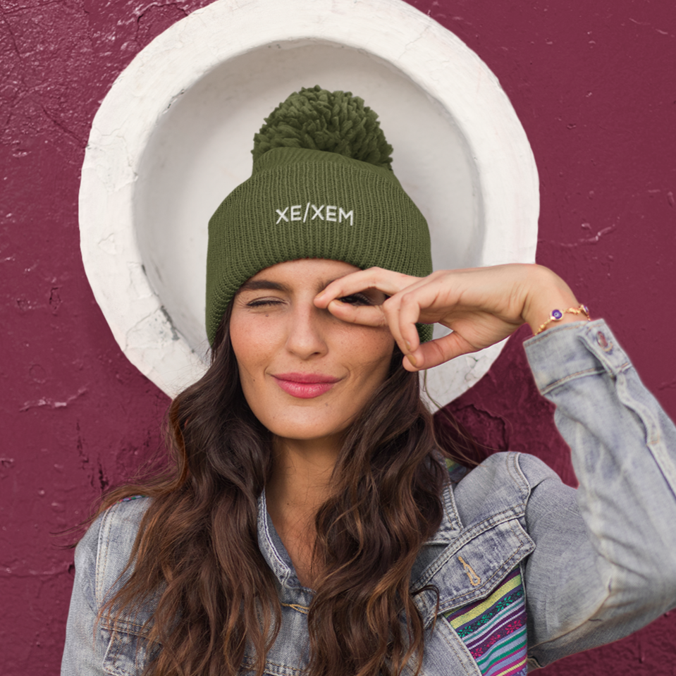 Xe Xem Pronoun Beanie | Rainbow & Co