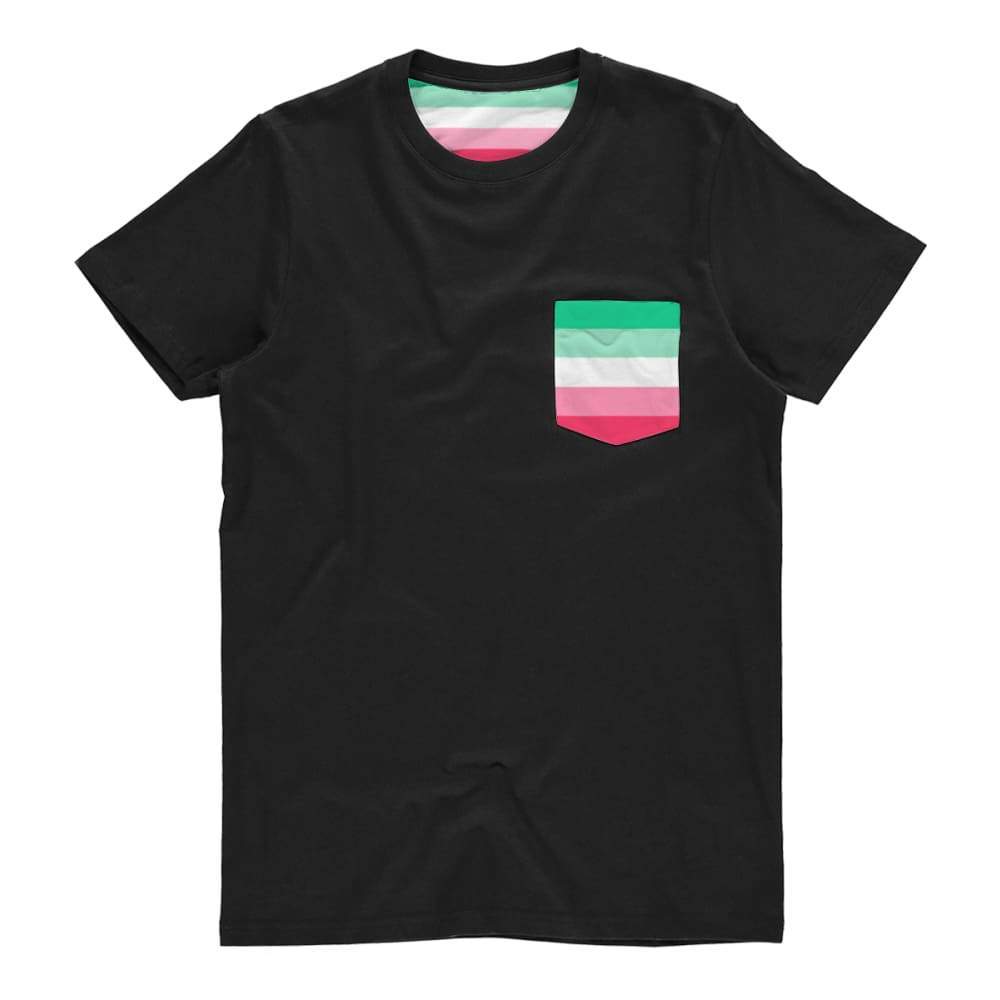 Abrosexual Pride Flag Pocket T Shirt | Rainbow & Co