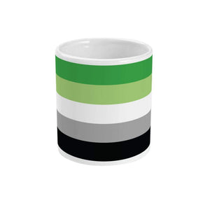 Aromantic Pride Flag Coffee Mug | Rainbow & Co