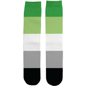 Aromantic Pride Flag Tube Socks | Rainbow & Co