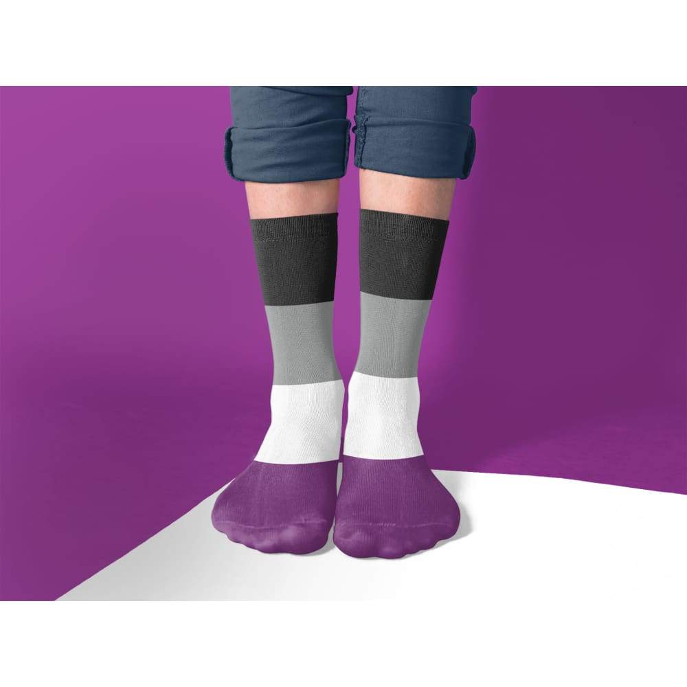 Asexual Pride Flag Tube Socks | Rainbow & Co