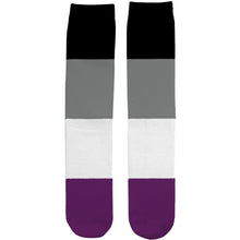 Load image into Gallery viewer, Asexual Pride Flag Tube Socks | Rainbow &amp; Co