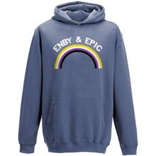 Load image into Gallery viewer, Enby &amp; Epic Hoodie | Rainbow &amp; Co