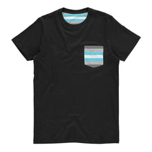 Load image into Gallery viewer, Demiboy Pride Flag Pocket T Shirt | Rainbow &amp; Co